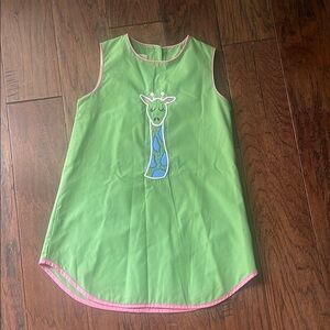 The Beaufort Bonnet Company Green Pink Sleeveless Sundress Casual